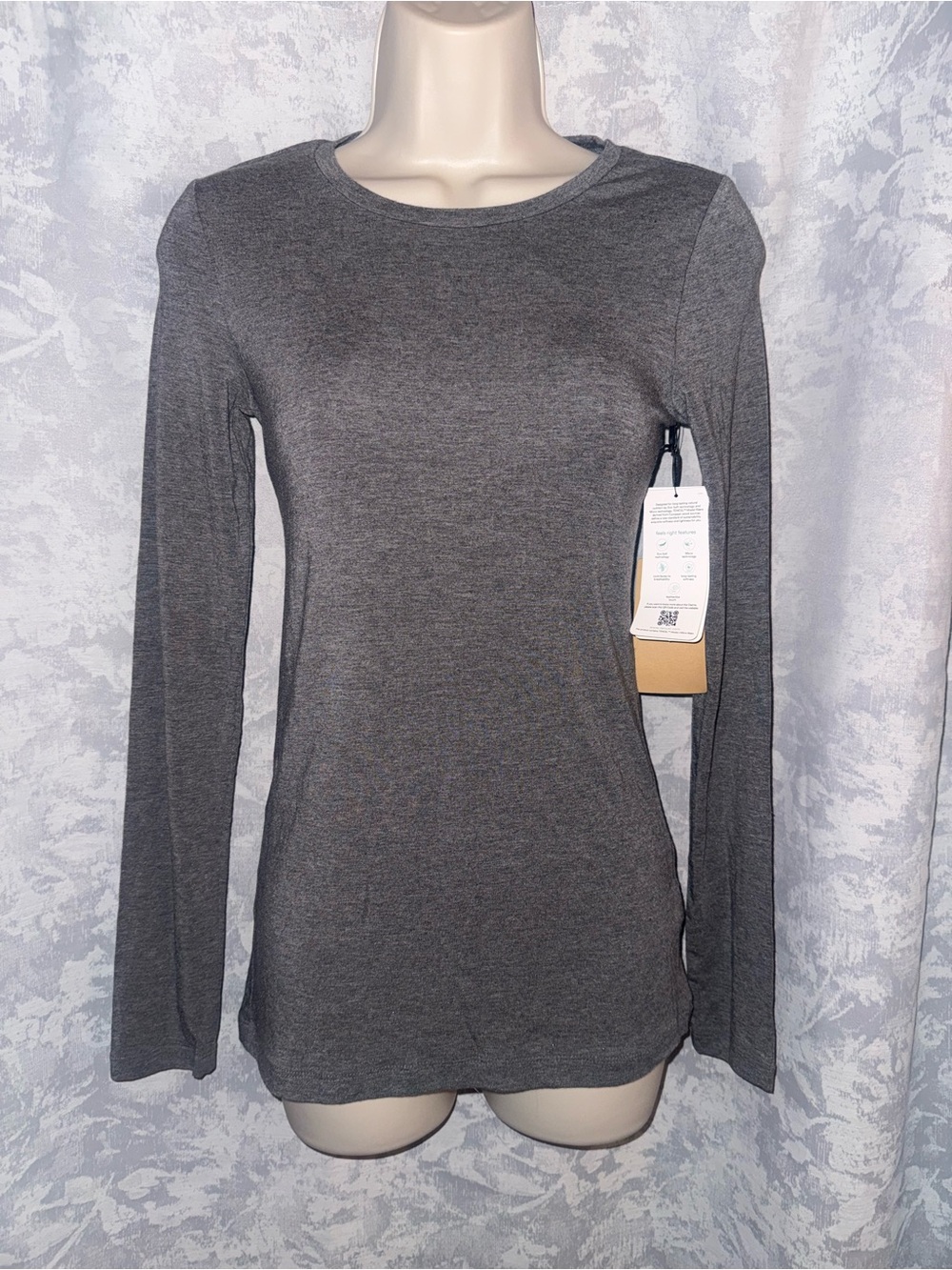 XS Halogen Grey Long Sleeve NWT